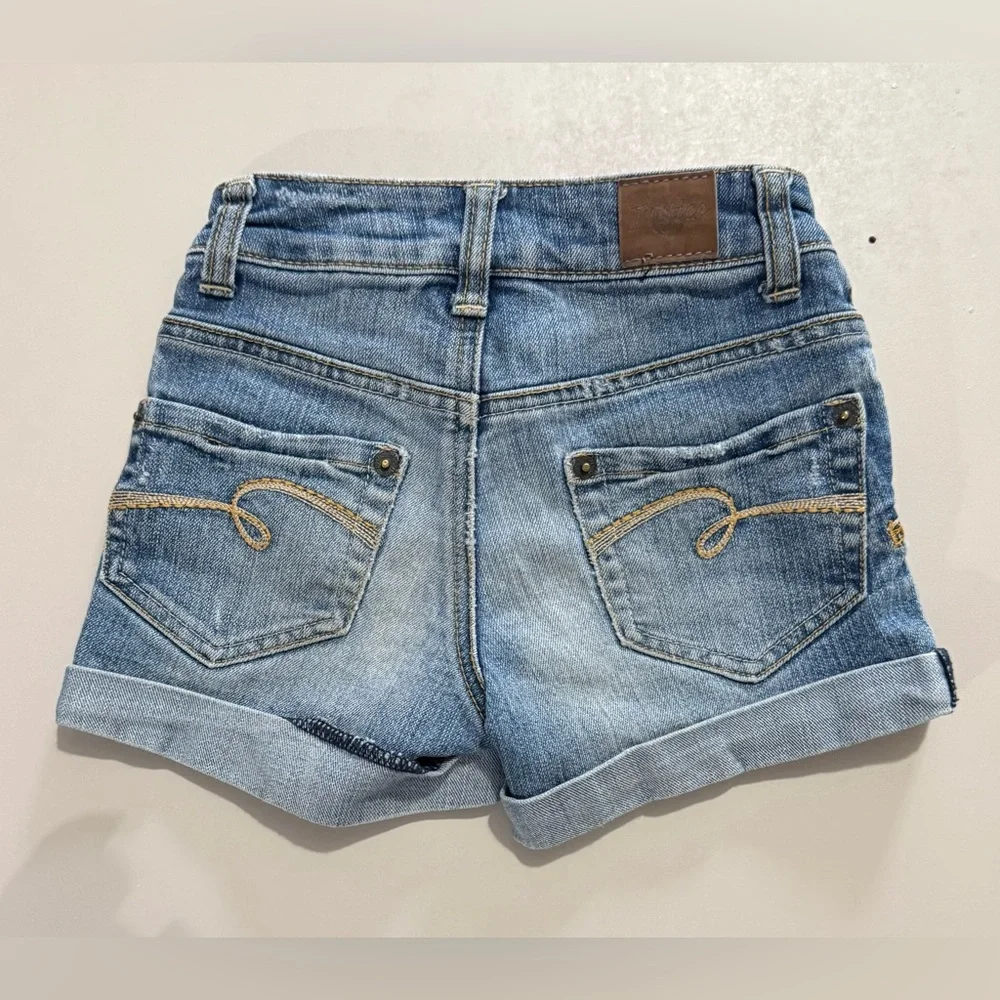 Girl's Justice Stylish Blue Denim Shorts for Kids